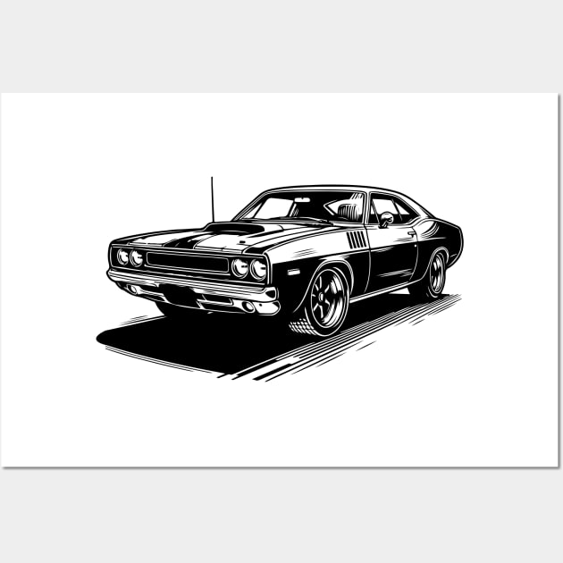 american muscle car Wall Art by raventink